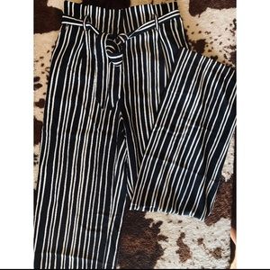 Stripped dress up pants